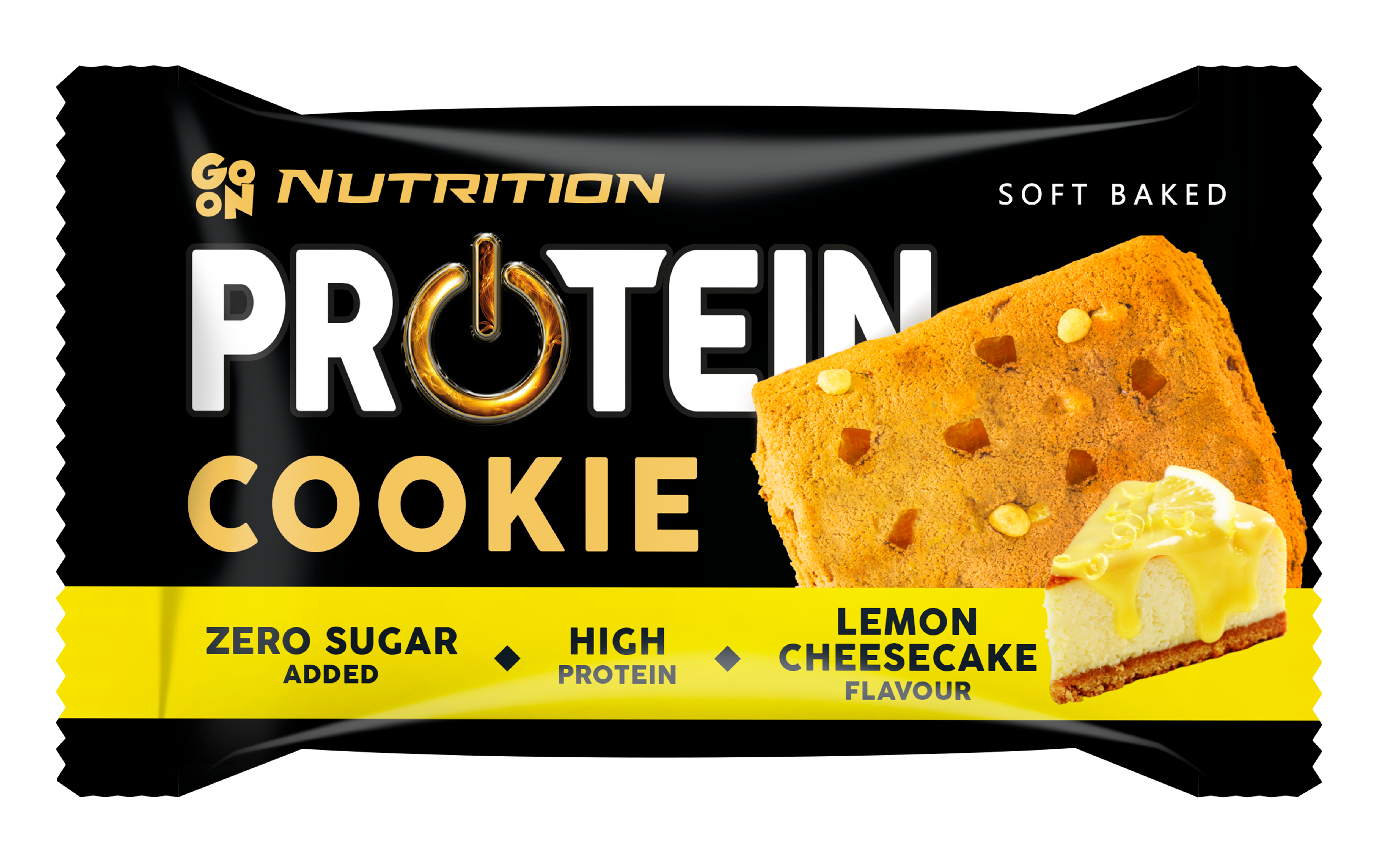 Go On Nutrition Protein Cookies with Lemon Gel Cubes (Cheesecake flavor)  – 18 pcs