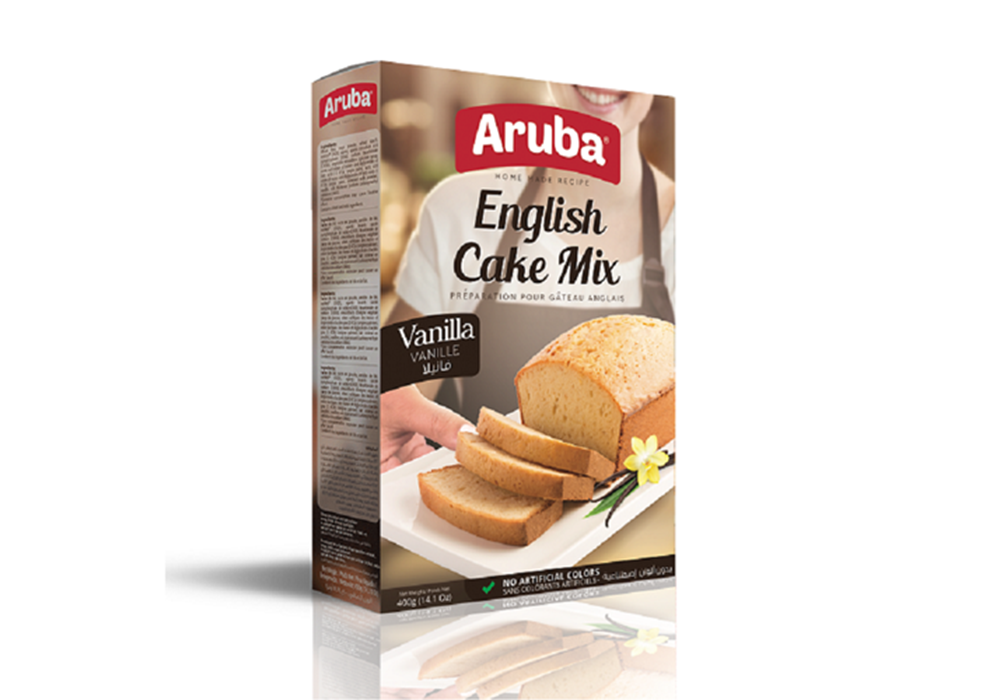 أروبا خليط الكيك الأنكليزي بنكهة الفانيليا *12