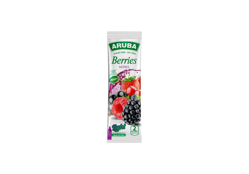 Diet berry flavored drink powder