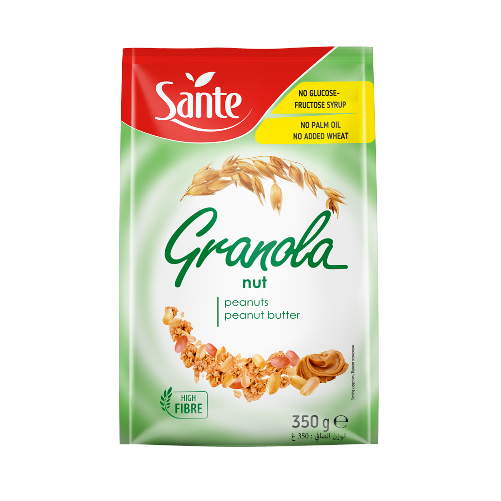 سانتي كرانولا بلمكسرات و رقائق الفول السوداني مع زيدة الفول السوداني * 14 قطعة	