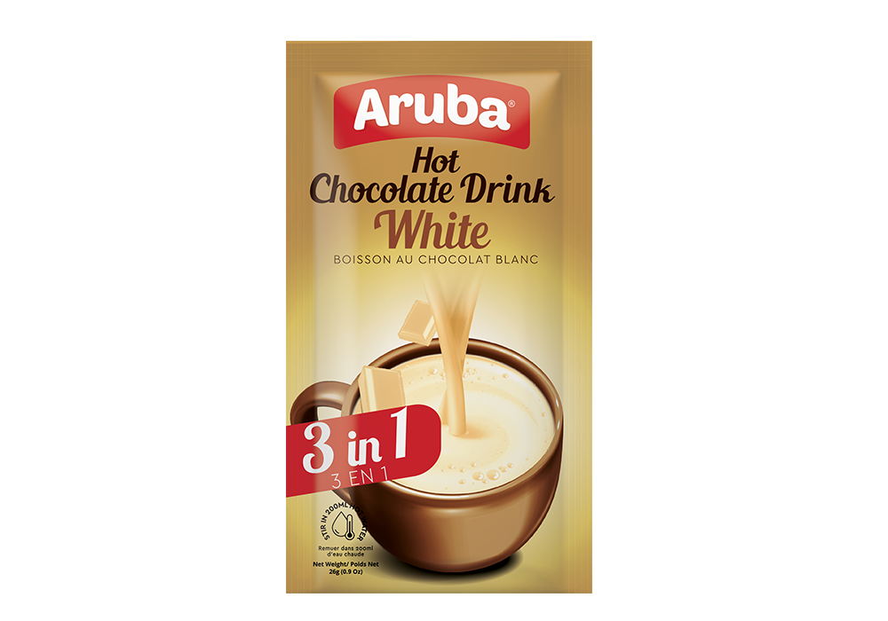 أروبا شراب الشوكولا الساخن (1in3) (أبيض) *144