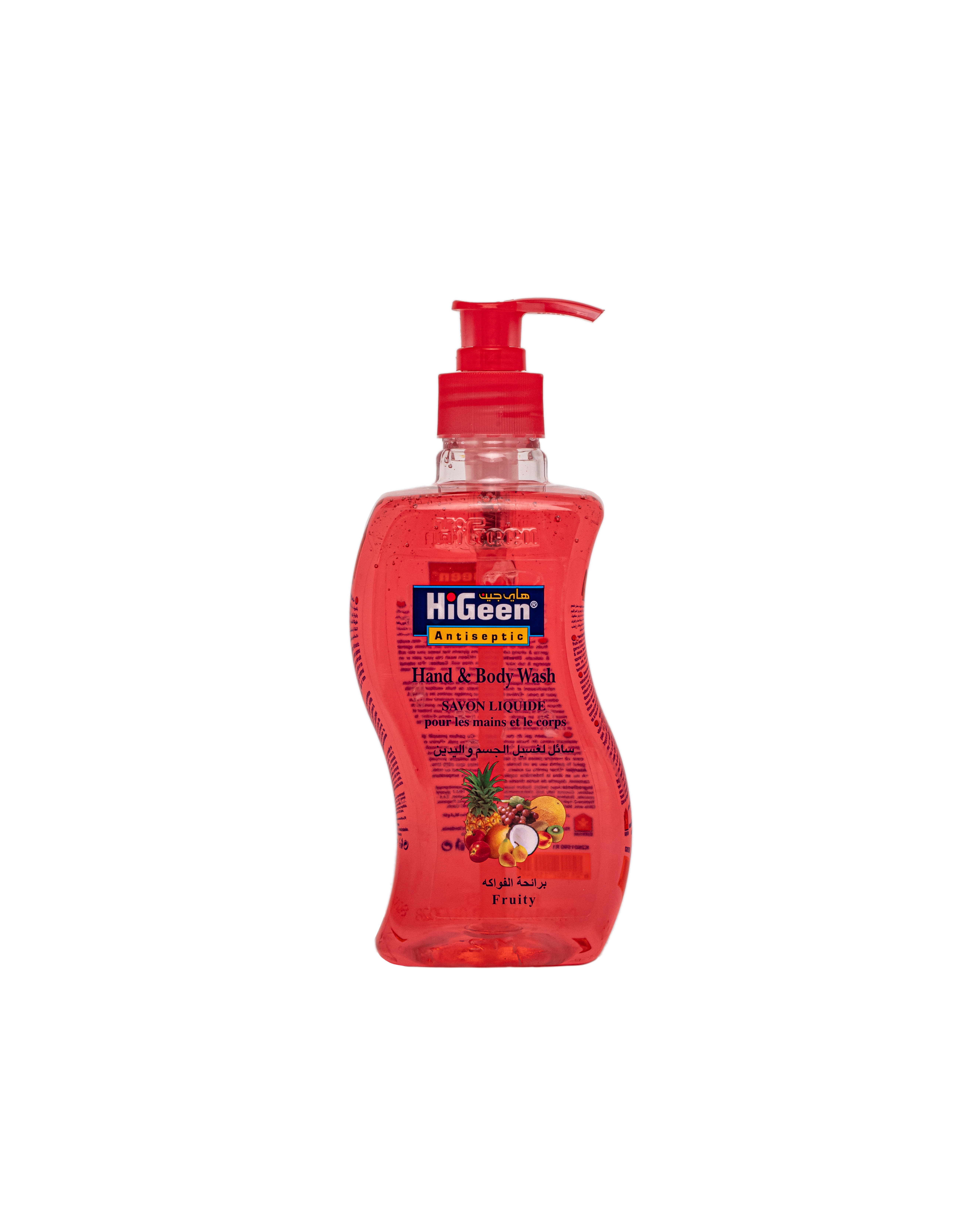 غسول هاي جين المطهر لليدين والجسم برائحة الفواكه